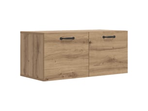 Meuble mural, étagère murale, armoire de rangement montage mural chêne artisanal 80 x 36,5 x 35 cm cf43357
