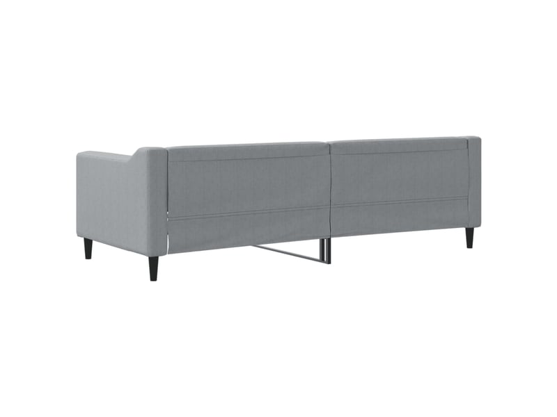 Lit simple- lit adulte -  lit de repos sans matelas gris clair 80x200 cm tissu  - Conforama D