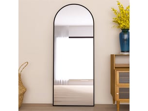 Miroir  à poser coloris noir <strong></strong>  <strong></strong> - 165 cm x 60 cm