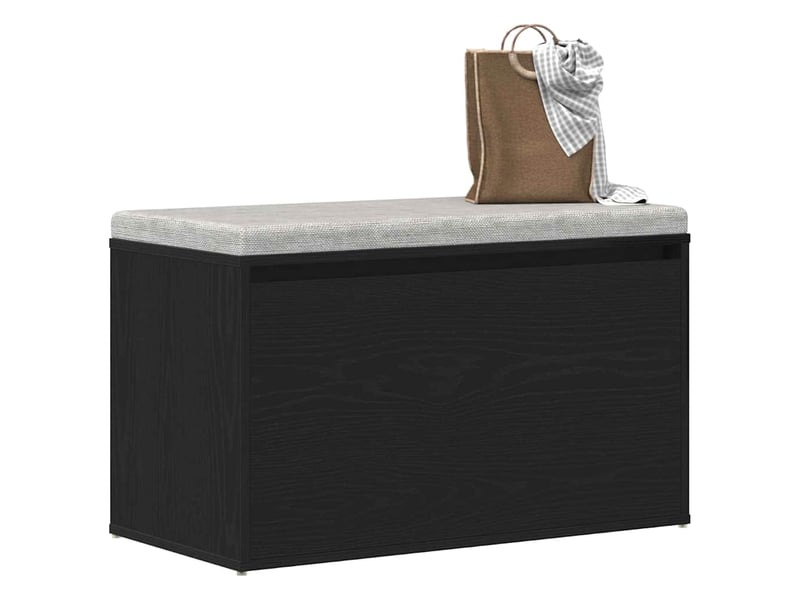  Banc d'entrée, banc interieur chêne noir 80x40x45 cm bois d'ingénierie  - Conforama C