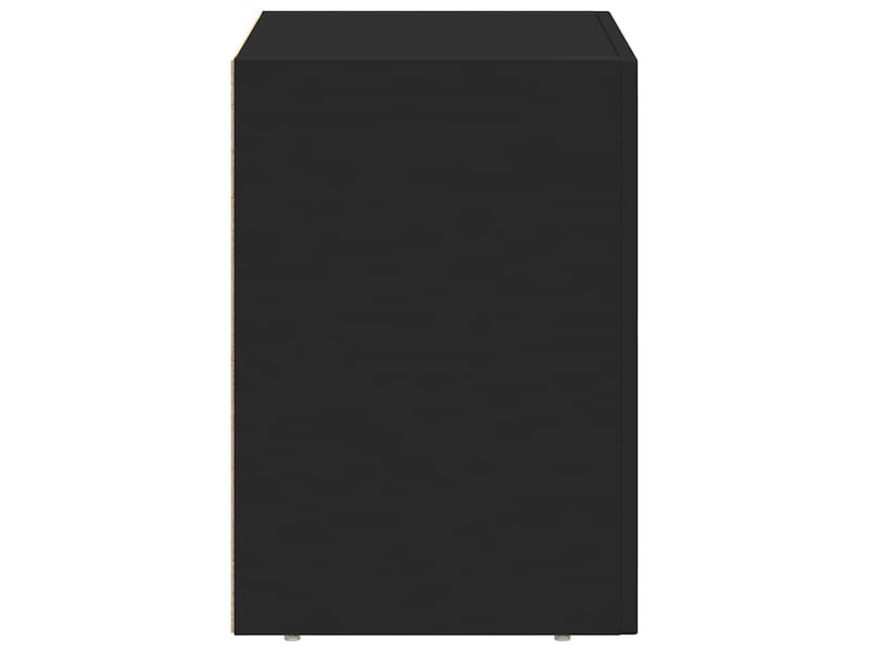  Table de chevet - cabinet de chevet - table de nuit elst noir 40 x 35 x 50 cm bois d'ingénierie  - Conforama D