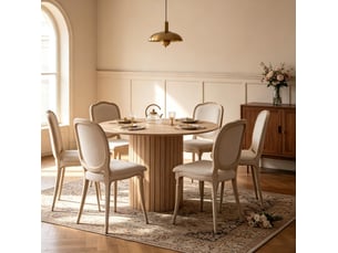 Ensemble table rond(e) 0 banc(s) 0 chaise(s) 0 tabouret(s) inclu(s) MEUBLIV
