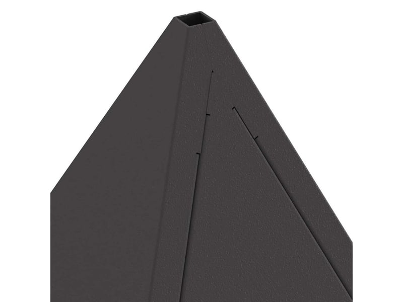  Brasero exterieur, foyer camping noir 50x50x51 cm acier patiné  - Conforama E