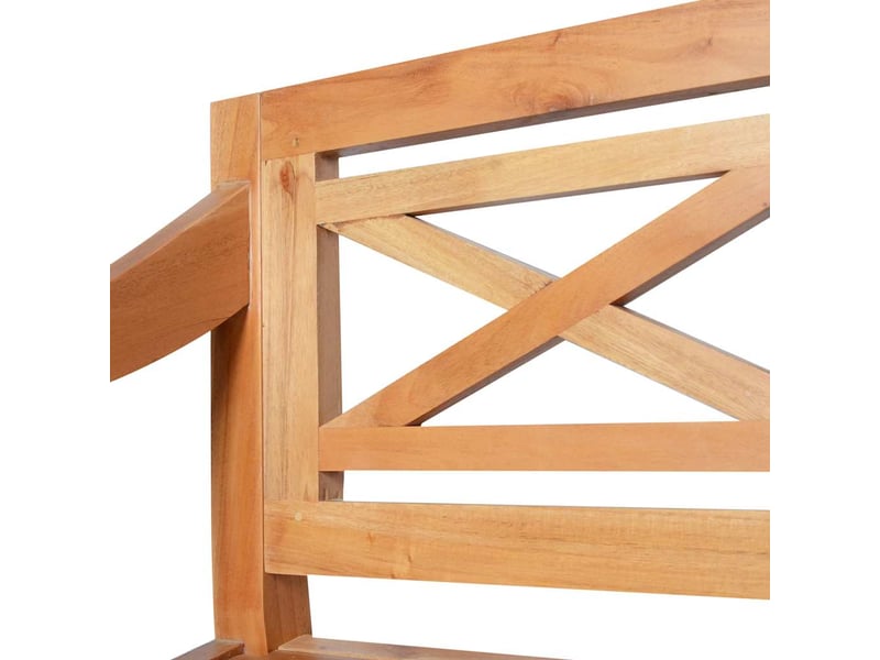  Banc d'entrée, banc d'intérieur batavia 98 cm bois d'acajou massif marron clair  - Conforama E