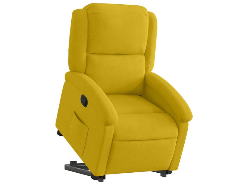  Fauteuil inclinable, fauteuil relax jaune velours shl42312  - Conforama C