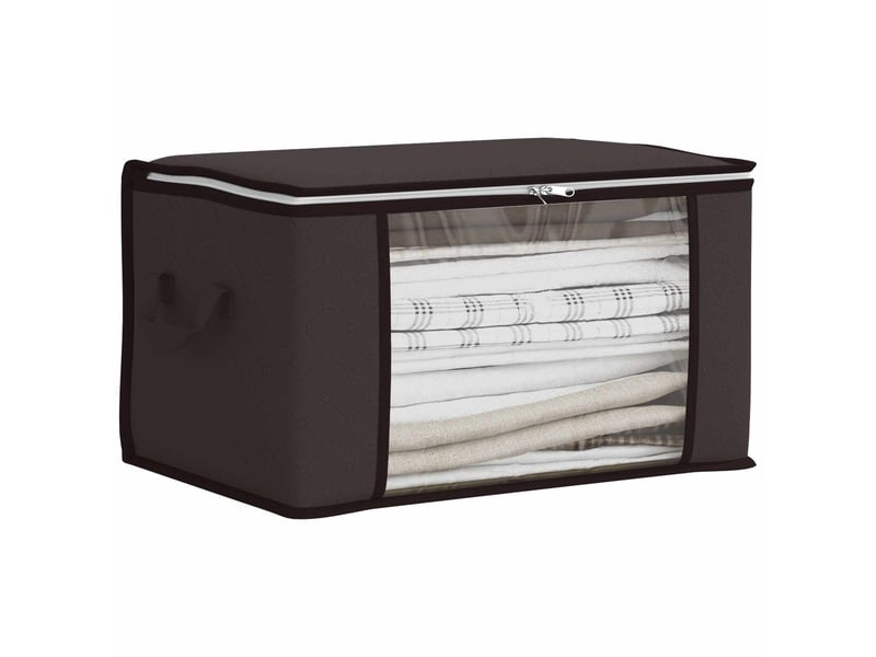  Boîte de rangement avec fenêtre latérale transparente 2 pcs shl11252  - Conforama C