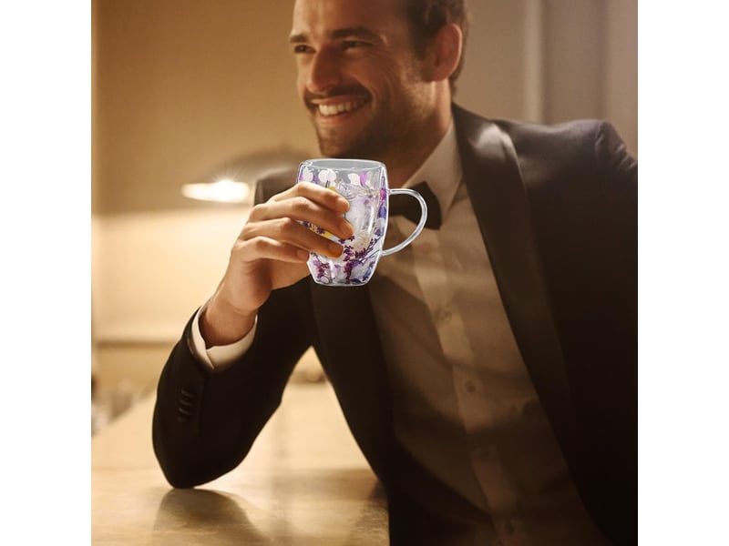 Mug à double paroi, violet  - Conforama D