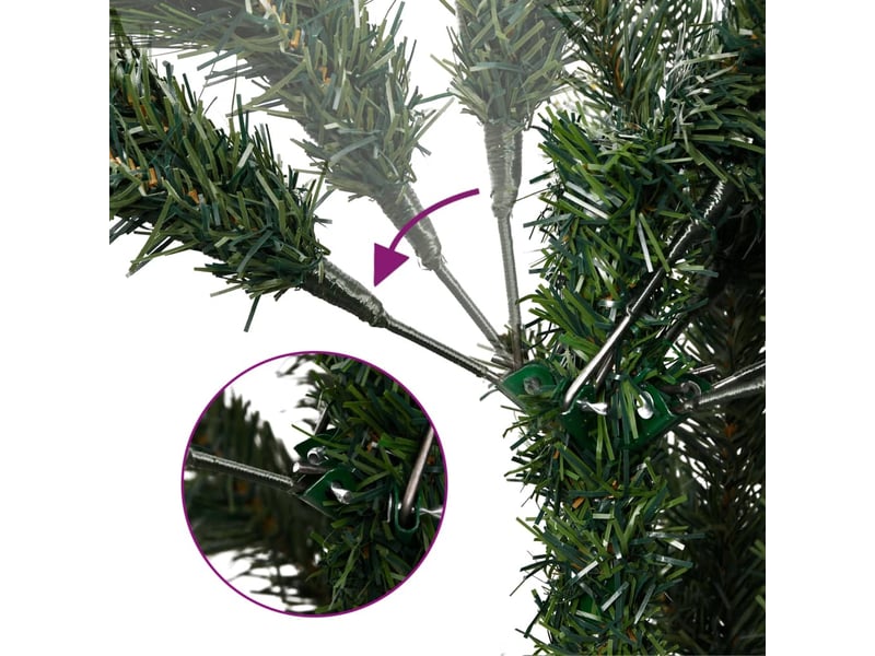  Sapin de noël artificiel, arbre de noël articulé avec pommes de pin 120 cm  - Conforama C