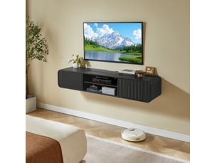 Meuble tv coloris noir 160 cm VIVRYN