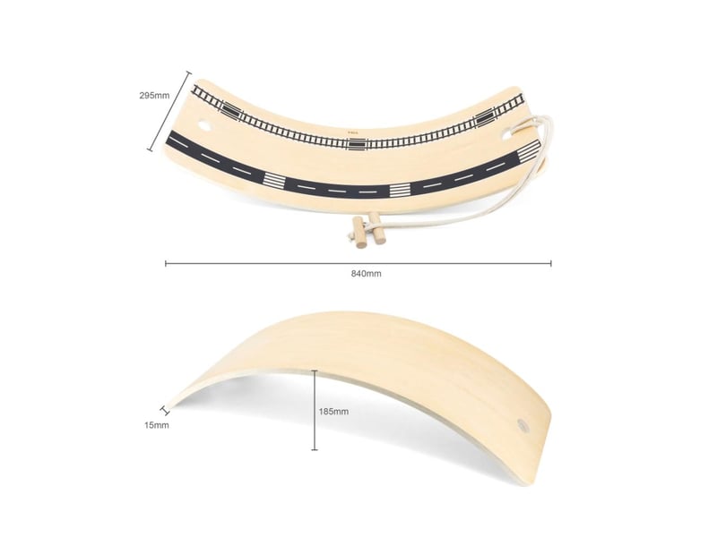  Planche d'équilibre en bois viga 44600 6971608446009 - Conforama C