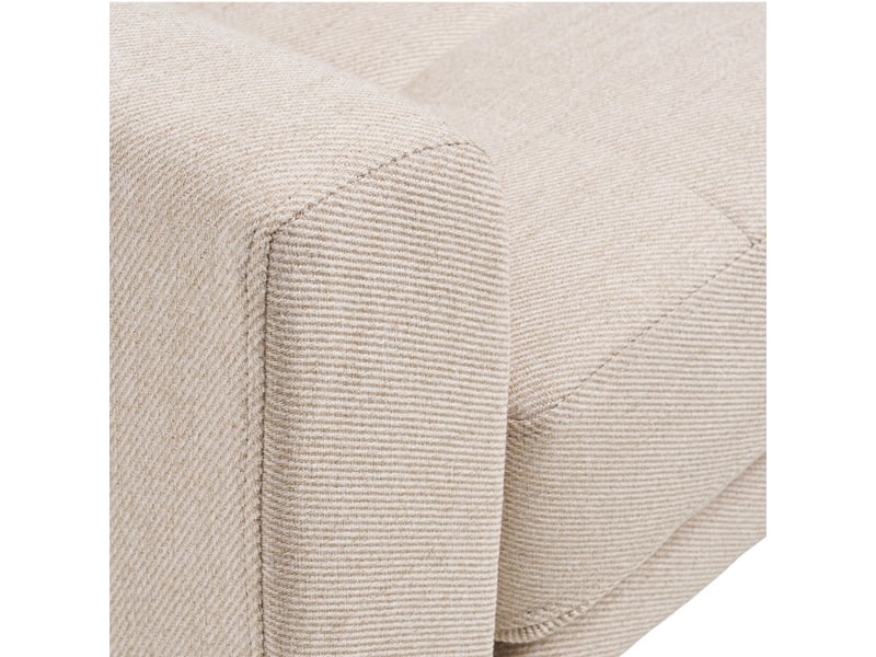 Fred- fauteuil en tissu sable  - Conforama D