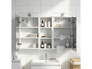 Ensemble de meubles de salle de bain 3 pc 80 x 10,5 x 50 cm cf63672