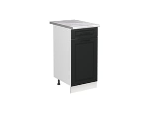 Vicco meuble bas sous-évier, anthracite campagneblanc, 40cm plan de travail marbre