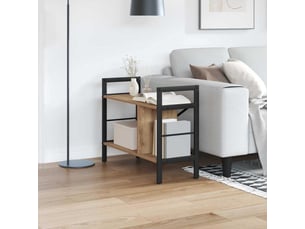 Étagère 3 niveaux, étagère de rangement 75 x 30 x 58,5 cm bois d'ingénierie shl423