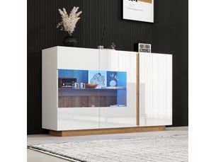 Buffet 3 porte(s) <strong></strong> <strong></strong> - 138 cm coloris blanc