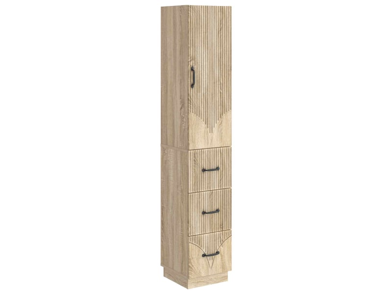  Ensemble de meubles 2 pcs, rangement de salon 33 x 34,5 x 87 cm bois d'ingénierie shl701  - Conforama A