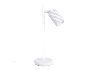 Lampe de table rayo blanche aluminium moderne 43x14.5x14.5cm