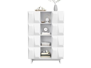 Buffet 4 porte(s) <strong>HAVRYA</strong> <strong></strong> - 90.5 cm coloris blanc