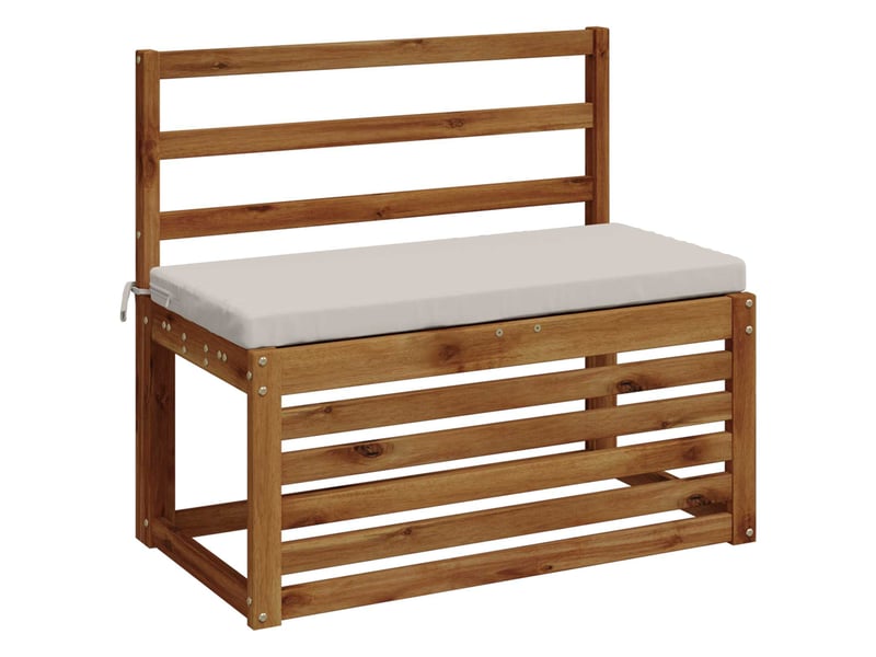  Lot de 2 coussins de banc, coussins d'assise soest 100 % polyester blanc cf57043  - Conforama C