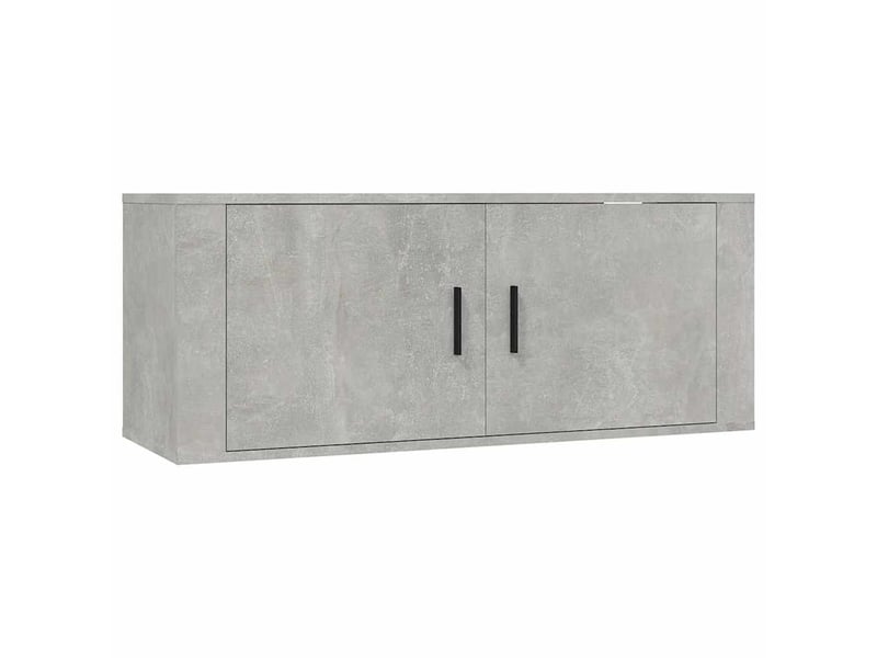  Ensemble de meubles tv 2 pcs gris béton bois d'ingénierie shl113  - Conforama D