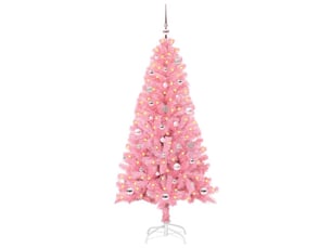Sapin de noël, arbre de noël rose 150 cm pvc shl1367