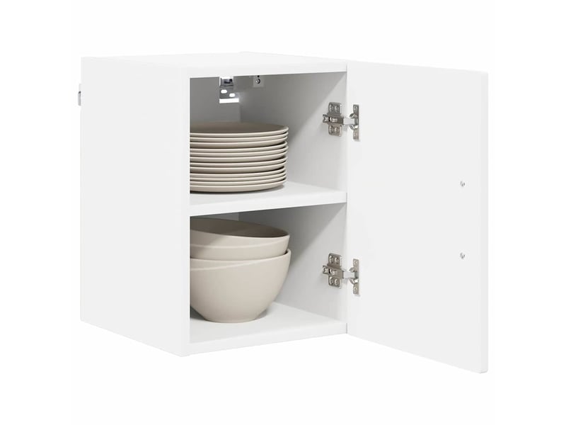  Meuble mural de cuisine | armoire de cuisine 2 pcs blanc bois d'ingénierie shl659  - Conforama C