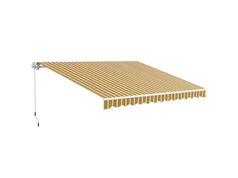  Store extérieur à manivelle, 350 x 250 cm, jaune  - Conforama A