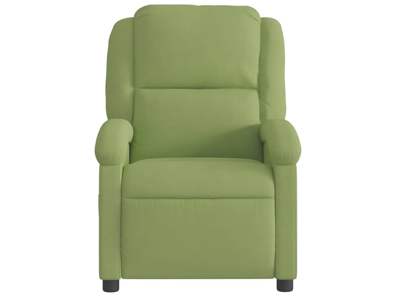  Fauteuil relax - fauteuil inclinable vert clair velours  - Conforama C