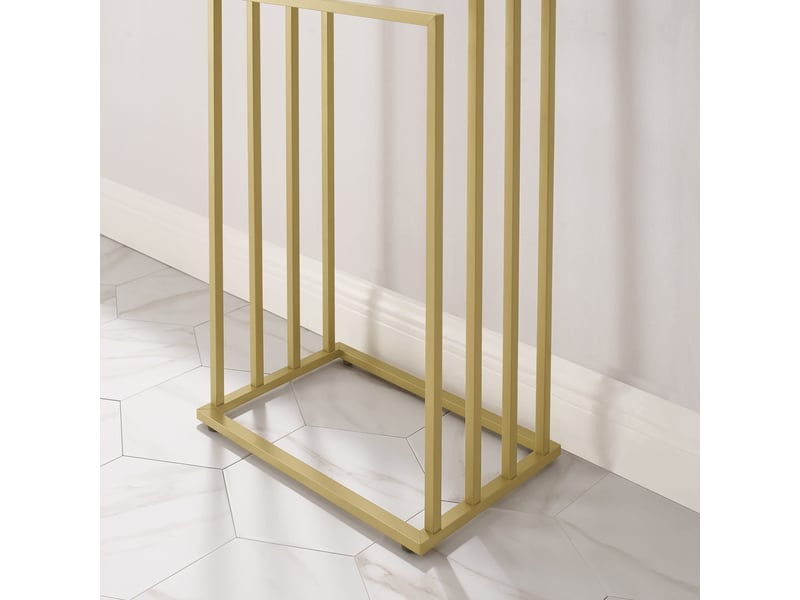  Porte-serviettes sur pied oskar à 4 niveaux en acier or mat  - Conforama E