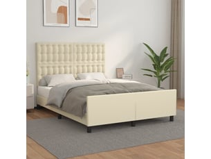 Lit 2 places 140x200 cm <strong></strong> <strong></strong> coloris beige