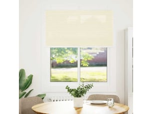 Store plissé, store de fenêtre crème 110x150cm largeur du tissu 109,4cm polyester cf46824