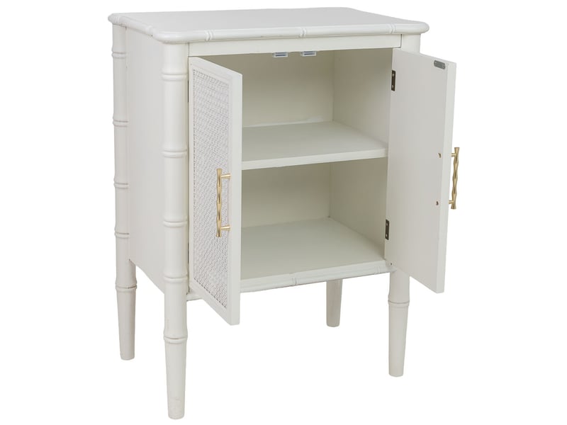  Console en bois blanc 60x38x80 cm h  - Conforama E