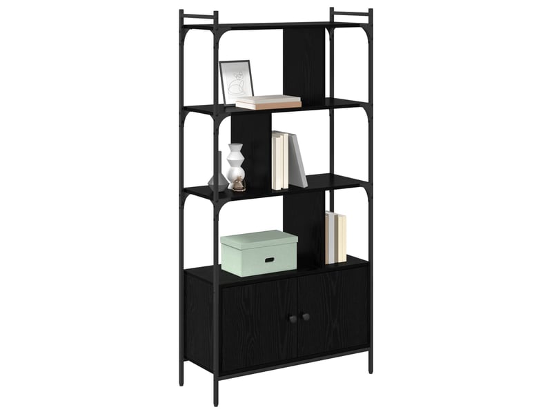  Bibliothèque 6 niveaux, armoire à livres 76,5 x 30 x 154,5 cm bois d'ingénierie shl682  - Conforama C