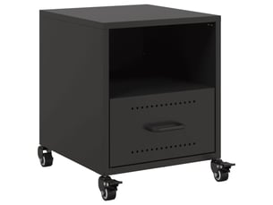 Table de chevet - cabinet de chevet - table de nuit noir 36x39x43,5 cm acier