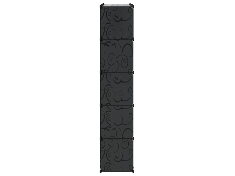  Armoire modulaire 14 compartiments noir et blanc 37x146x180,5cm  - Conforama E
