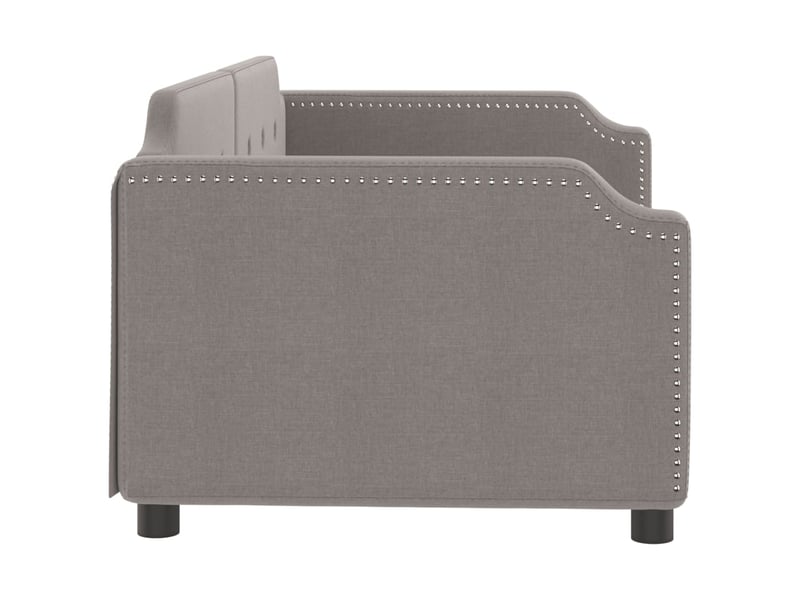  Lit simple- lit adulte -  lit de repos sans matelas taupe 80x200 cm tissu  - Conforama C