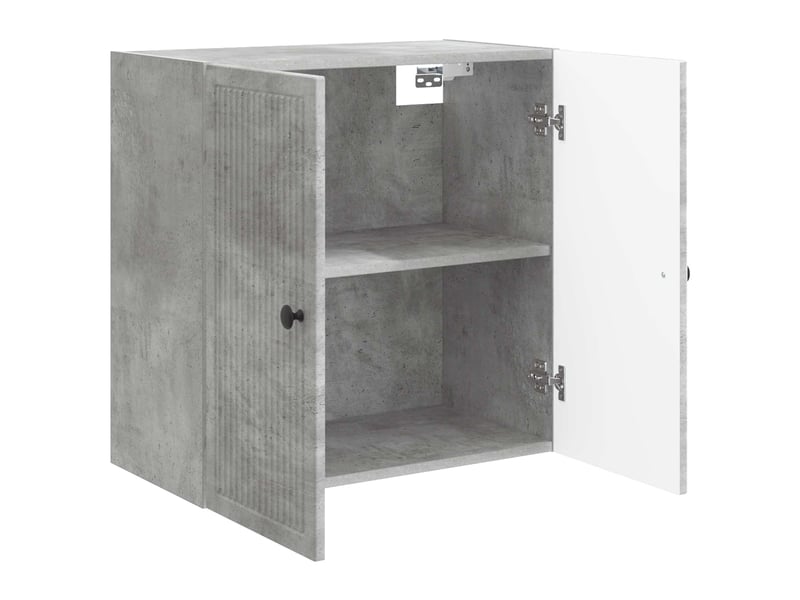  Armoire murale salon, meuble de rangement gris béton 59x31x60 cm bois d'ingénierie shl3617  - Conforama C