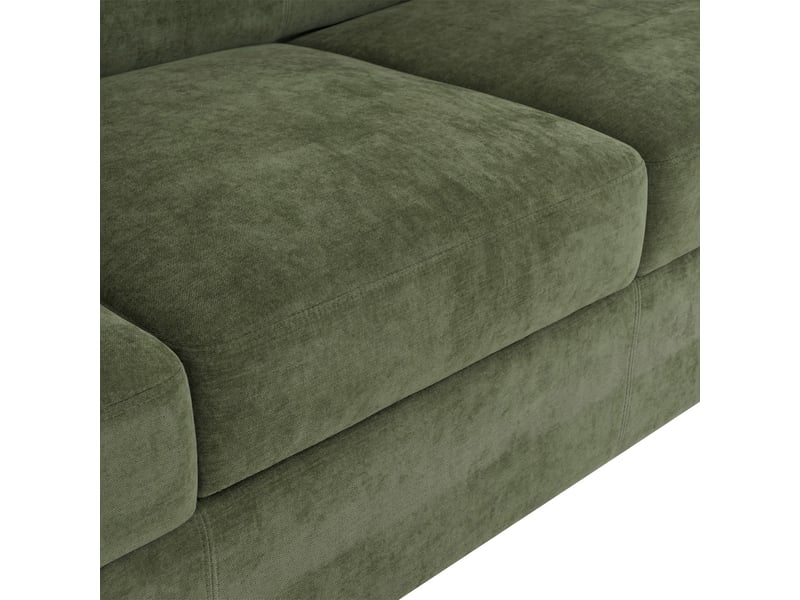  Canapé 3 places lille, canapé lounge 3 places, suspension nosag, tissuchenille (260 gm²) 190 cm - vert  - Conforama E