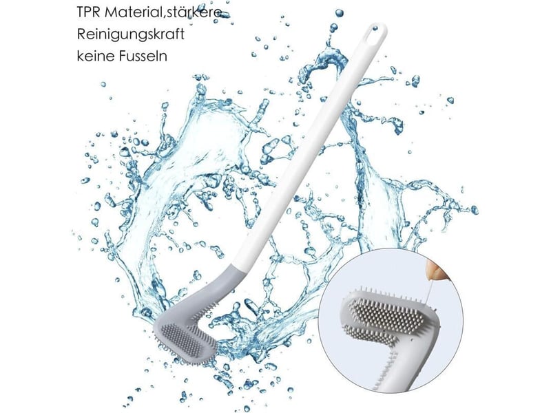 Brosse wc en silicone golf long handled toilet brush brosses wc et supports pour salle de bains blanche - Conforama D