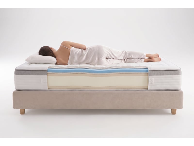  Matelas viscosoft grand max multizone - 80x180 cm - fermeté medium- moonia  - Conforama D