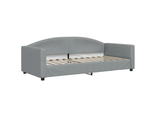 Lit simple 90x200 cm coloris gris