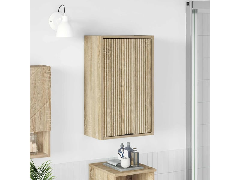 Cabinet de salle de bain, meuble de rangement chêne sonoma 39x23.5x65 cm - Conforama B