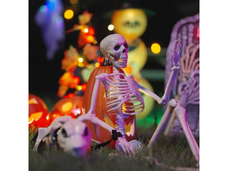 Squelette de décoration halloween 2 pc blanc 155 x 38.5 cm cf61973  - Conforama B