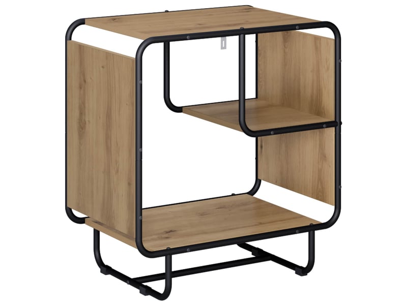  Buffet salon, buffet de rangement chêne artisanal 60x37,5x64,5 cm bois d'ingénierie  - Conforama E