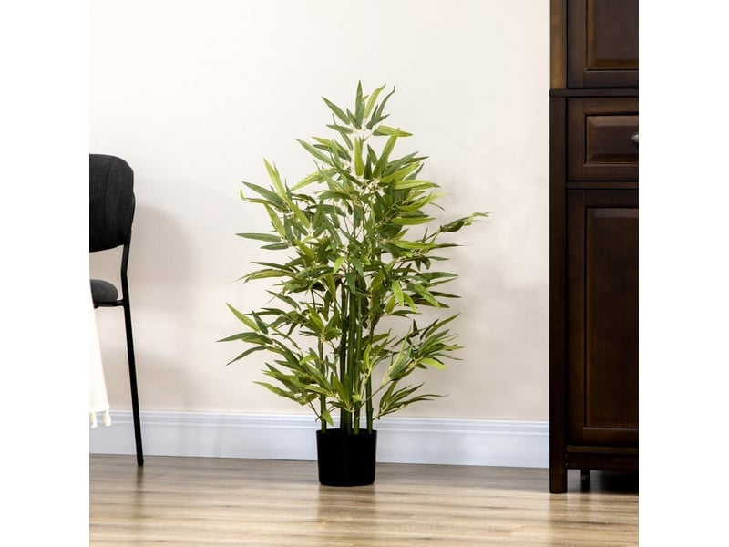  Bambou artificiel 90 cm avec pot vert  - Conforama B