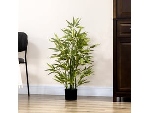 Bambou artificiel 90 cm avec pot vert