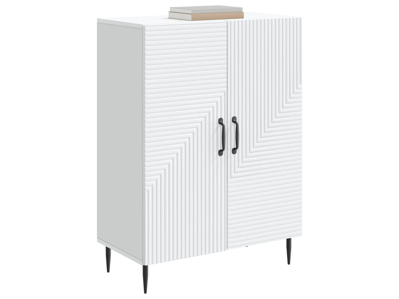 Buffet - bahut - meuble de rangement blanc 66 x 34,5 x 89,5 cm bois d'ingénierie  - Conforama C