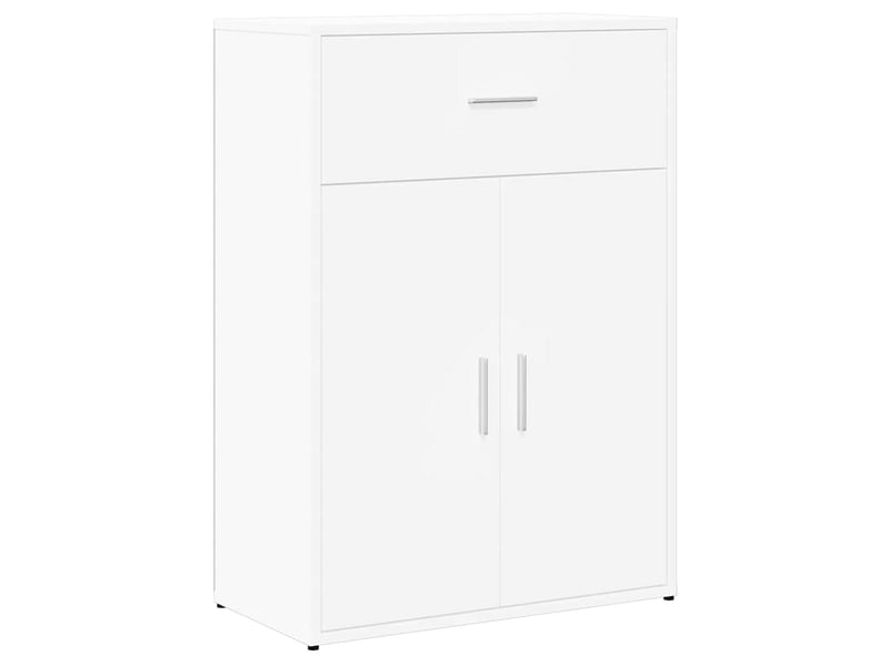  Buffet - bahut - meuble de rangement blanc 60x30x84 cm bois d'ingénierie  - Conforama A