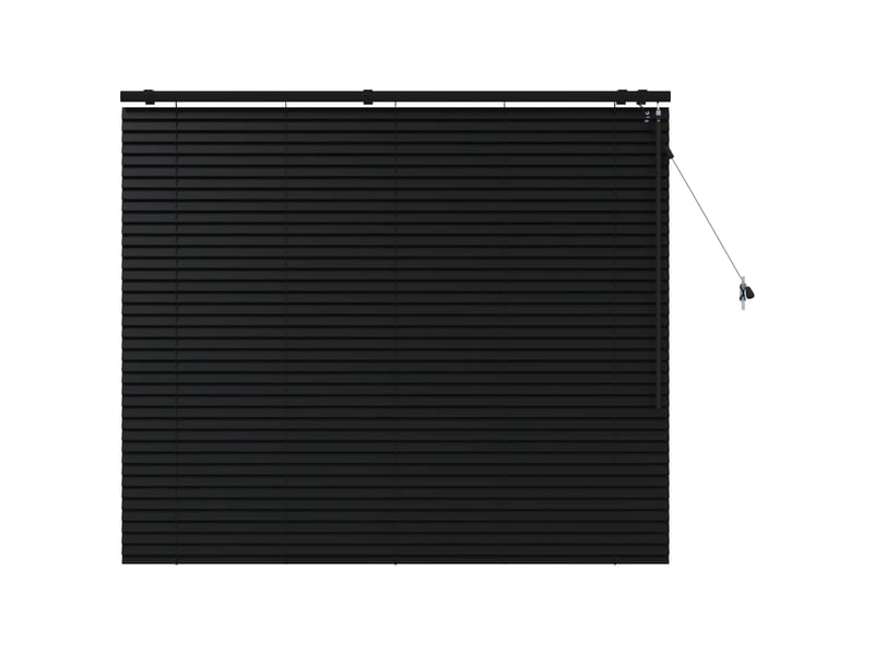  Store vénitien, store de fenêtre noir 125 x 130 cm 35 mm bois de paulownia massif cf48060  - Conforama A