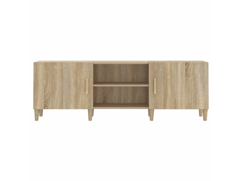  Meuble tv - banc tv - meuble de rangement chêne sonoma 150x30x50 cm bois d'ingénierie  - Conforama E